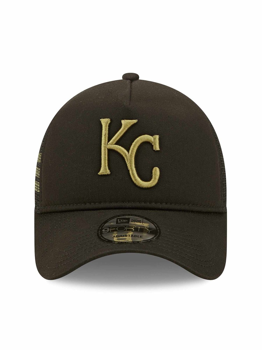 Mlb Alpha Industries Mlb X Alpha X New Era Kappen | Kansas City Royals X Alpha X New Era 940 Kappe Schwarz