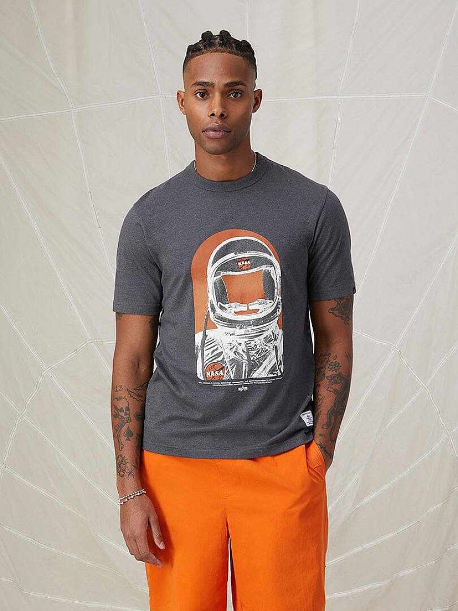 Manner Alpha Industries Nasa | Nasa Moon Man T-Shirt