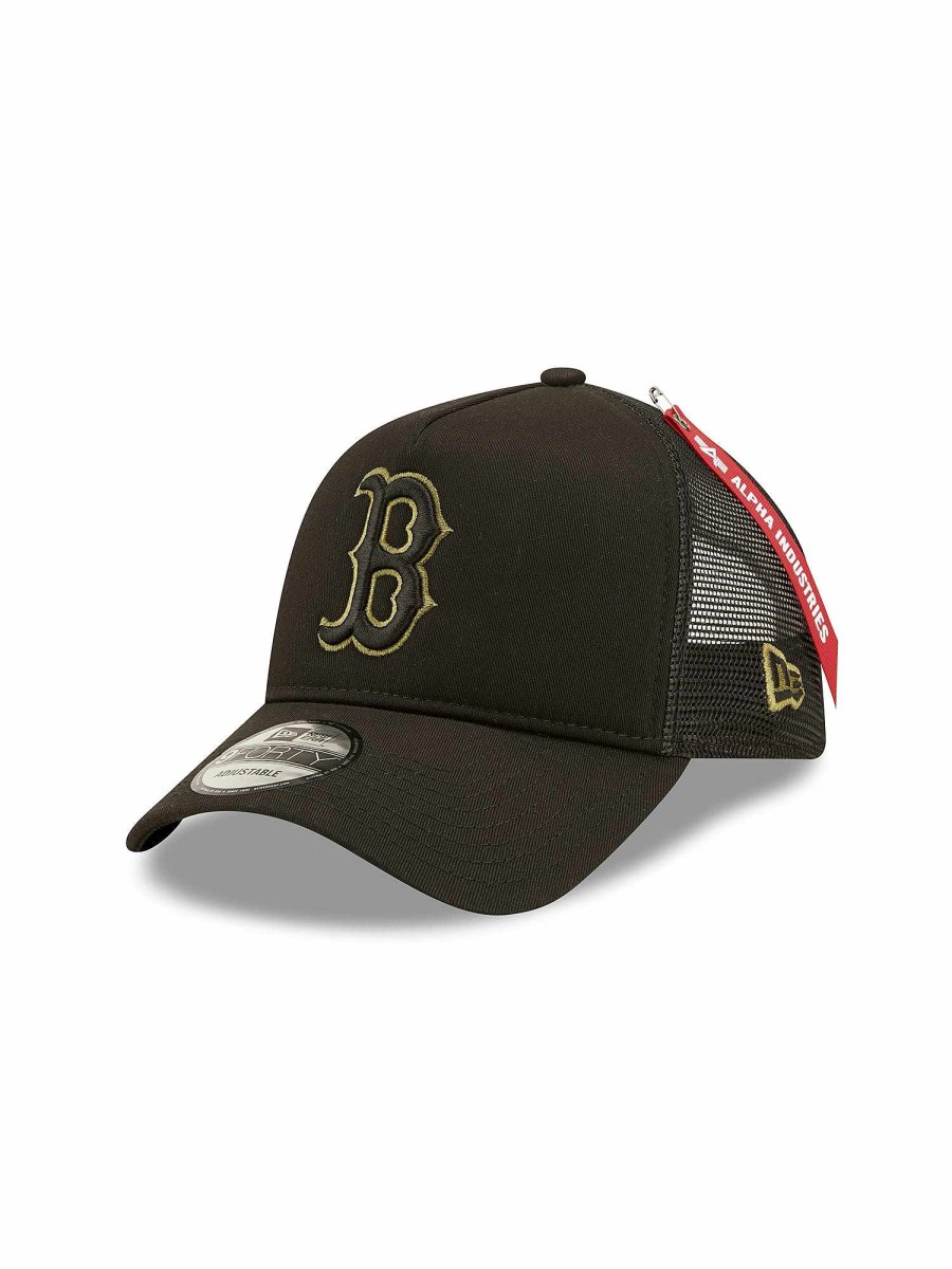 Mlb Alpha Industries Mlb X Alpha X New Era Kappen | Boston Red Sox X Alpha X New Era 940 Kappe Schwarz