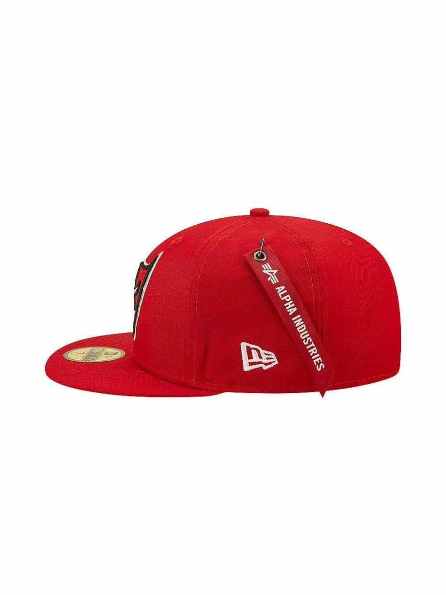 Nfl Alpha Industries Nfl X Alpha X New Era Kappen | Tampa Bay Buccaneers X Alpha X New Era 59Fifty Fitted Cap Rot