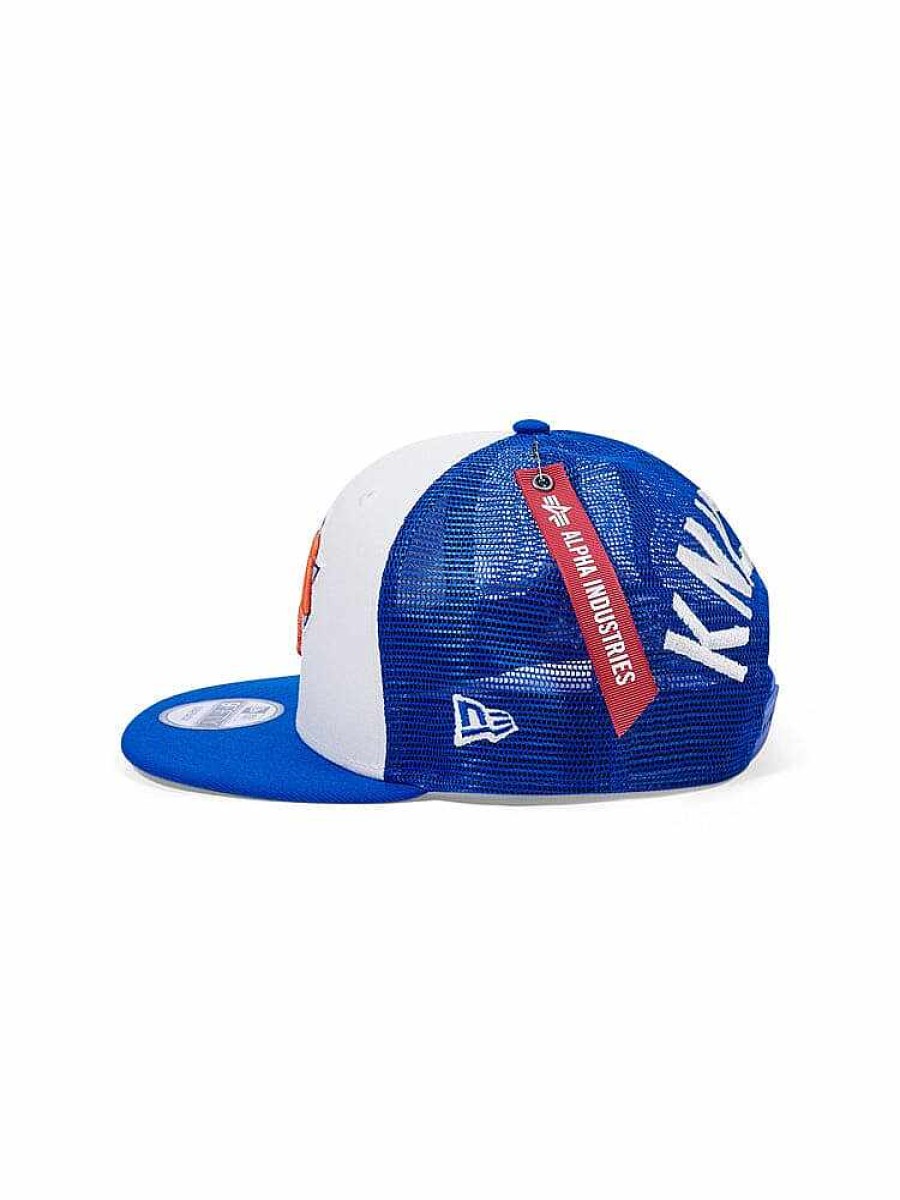 Nba Alpha Industries Nba X Alpha X New Era Hute | New York Knicks X Alpha X New Era 950 Kappe Blau