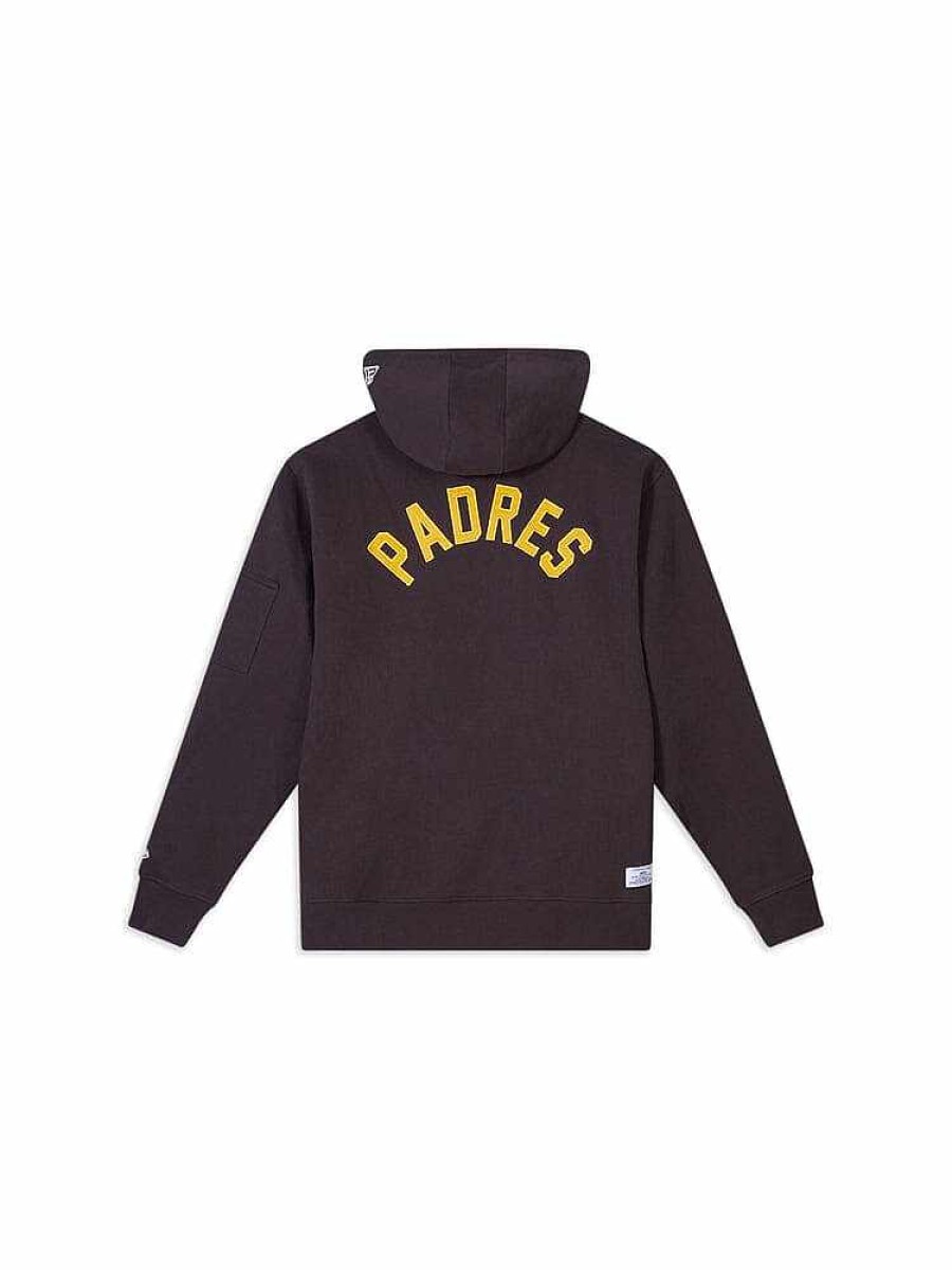 Mlb Alpha Industries Mlb X Alpha X New Era Hoodies, T-Shirts Und Shorts | San Diego Padres X Alpha X New Era Kapuzenpullover Braun