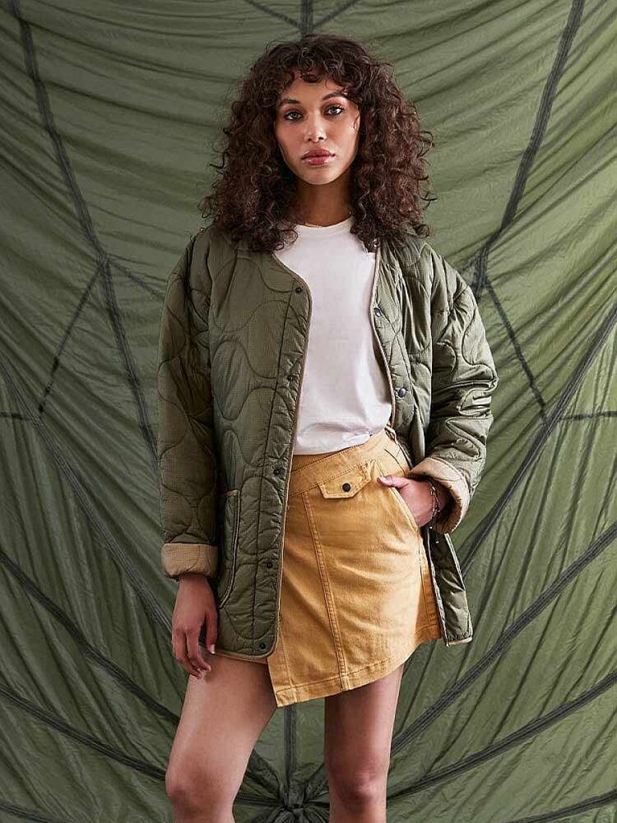 Frauen Alpha Industries Oberbekleidung | Kontrastgestepptes Futter W Og