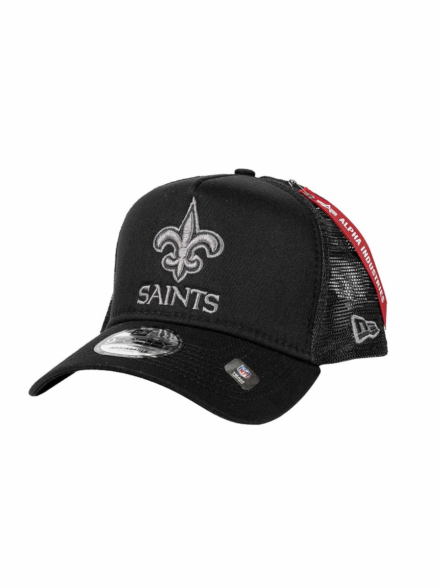 Nfl Alpha Industries Nfl X Alpha X New Era Kappen | New Orleans Saints X Alpha X New Era 940 Cap Schwarz