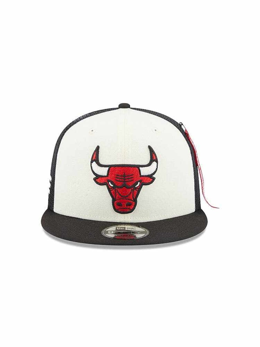 Nba Alpha Industries Nba X Alpha X New Era Hute | Chicago Bulls X Alpha X New Era 950 Kappe Schwarz