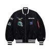 Nfl Alpha Industries Nfl X Alpha X New Era Bomberjacken | Philadelphia Eagles X Alpha X New Era Ma-1 Bomberjacke (Historisches Logo) Schwarz