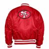 Nfl Alpha Industries Nfl X Alpha X New Era Bomberjacken | San Francisco 49Ers X Alpha X New Era Ma-1 Bomberjacke (Historisches Logo) Geschwindigkeit Rot