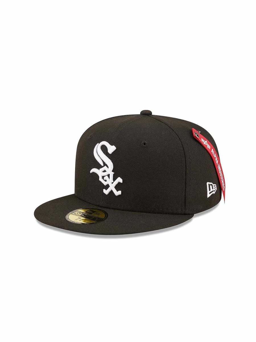 Mlb Alpha Industries Mlb X Alpha X New Era Kappen | Chicago White Sox X Alpha X New Era 59Fifty Fitted Cap Schwarz