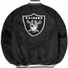 Nfl Alpha Industries Nfl X Alpha X New Era Bomberjacken | Las Vegas Raiders X Alpha X New Era Ma-1 Bomberjacke Schwarz