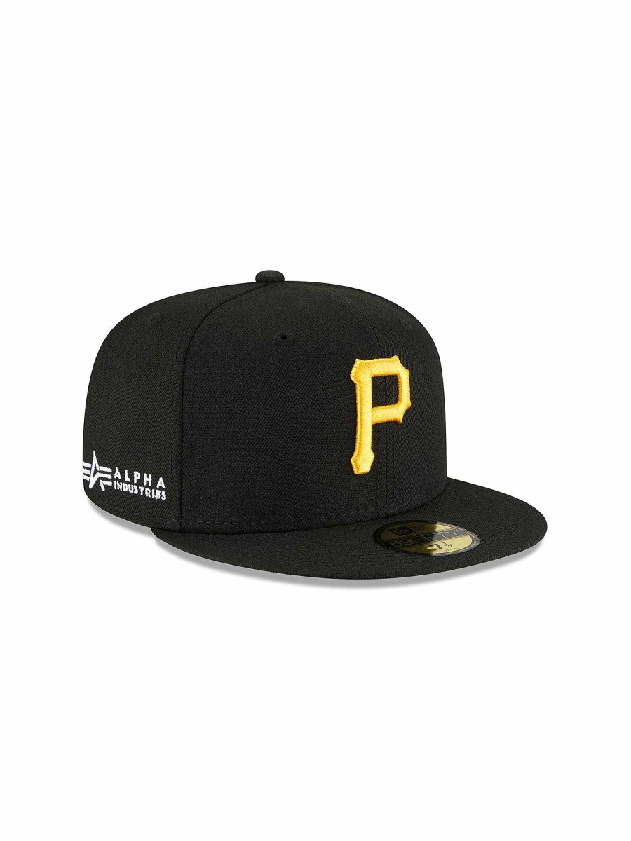 Mlb Alpha Industries Mlb X Alpha X New Era Kappen | Pittsburgh Pirates X Alpha X New Era 59Fifty Fitted Cap Schwarz