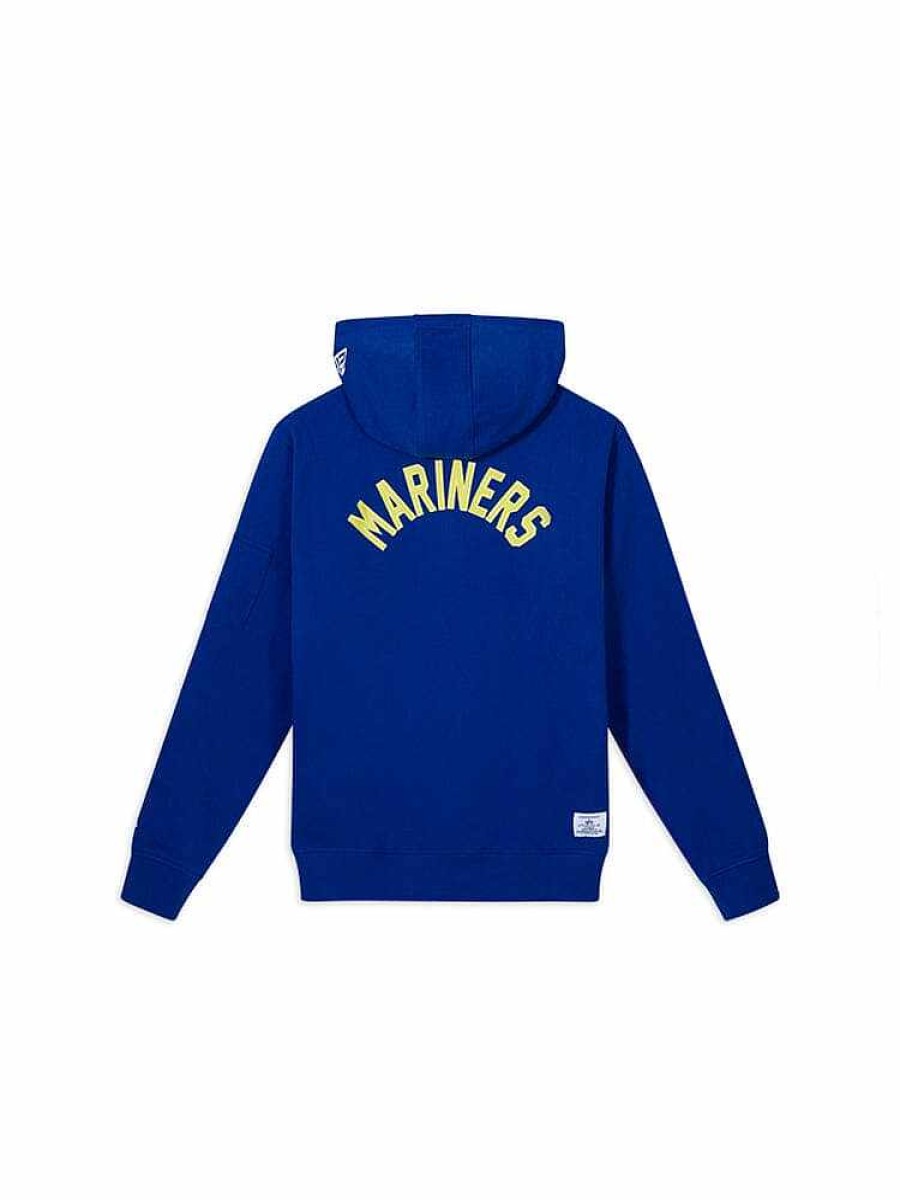 Mlb Alpha Industries Mlb X Alpha X New Era Hoodies, T-Shirts Und Shorts | Seattle Mariners X Alpha X New Era Kapuzenpullover Blau