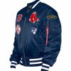 Mlb Alpha Industries Mlb X Alpha X New Era Bomberjacken | Boston Red Sox X Alpha X New Era Ma-1 Bomberjacke Nachbildung Blau