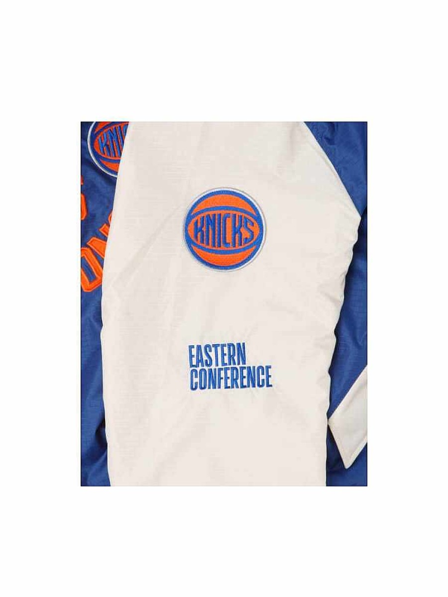 Nba Alpha Industries Nba X Alpha X New Era Bomberjacken | New York Knicks X Alpha X New Era L-2B Bomberjacke Blau