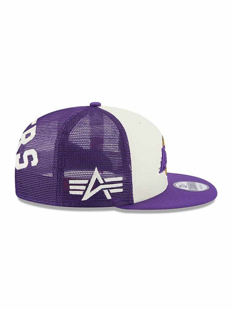 Nba Alpha Industries Nba X Alpha X New Era Hute | Los Angeles Laker X Alpha X New Era 950 Cap Lila