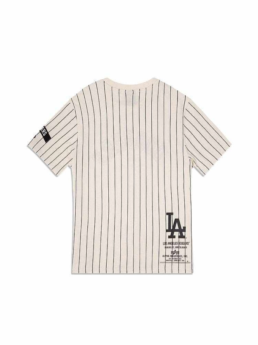 Mlb Alpha Industries Mlb X Alpha X New Era Hoodies, T-Shirts Und Shorts | Los Angeles Dodgers X Alpha X New Era T-Shirt Weis