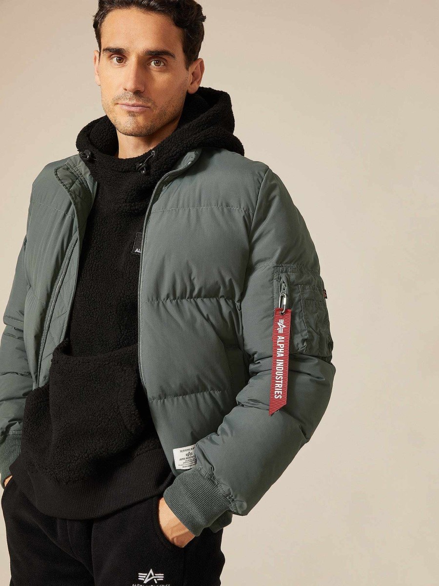 Manner Alpha Industries Oberbekleidung | Ma-1 Gesteppte Bomberjacke Rotguss