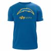 Nfl Alpha Industries Nfl X Alpha X New Era T-Shirts | Los Angeles Chargers X Alpha X New Era T-Shirt Blau