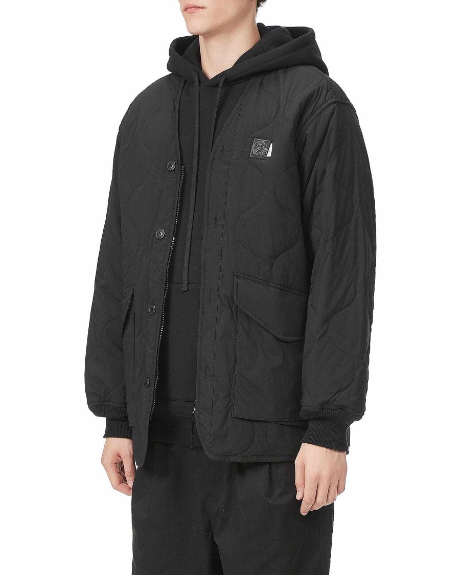 Manner Alpha Industries Feldjacken | Unbewehrter Armeeliner Schwarz