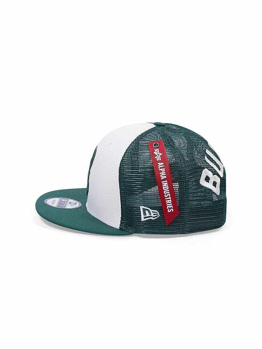 Nba Alpha Industries Nba X Alpha X New Era Hute | Milwaukee Bucks X Alpha X New Era 950 Kappe Dunkelgrun