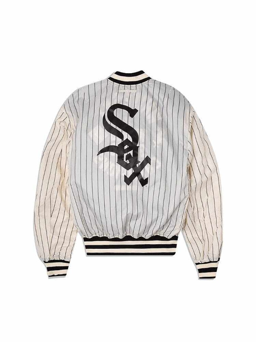 Mlb Alpha Industries Mlb X Alpha X New Era Bomberjacken | Chicago White Sox X Alpha X New Era L-2B Bomberjacke Schwarz